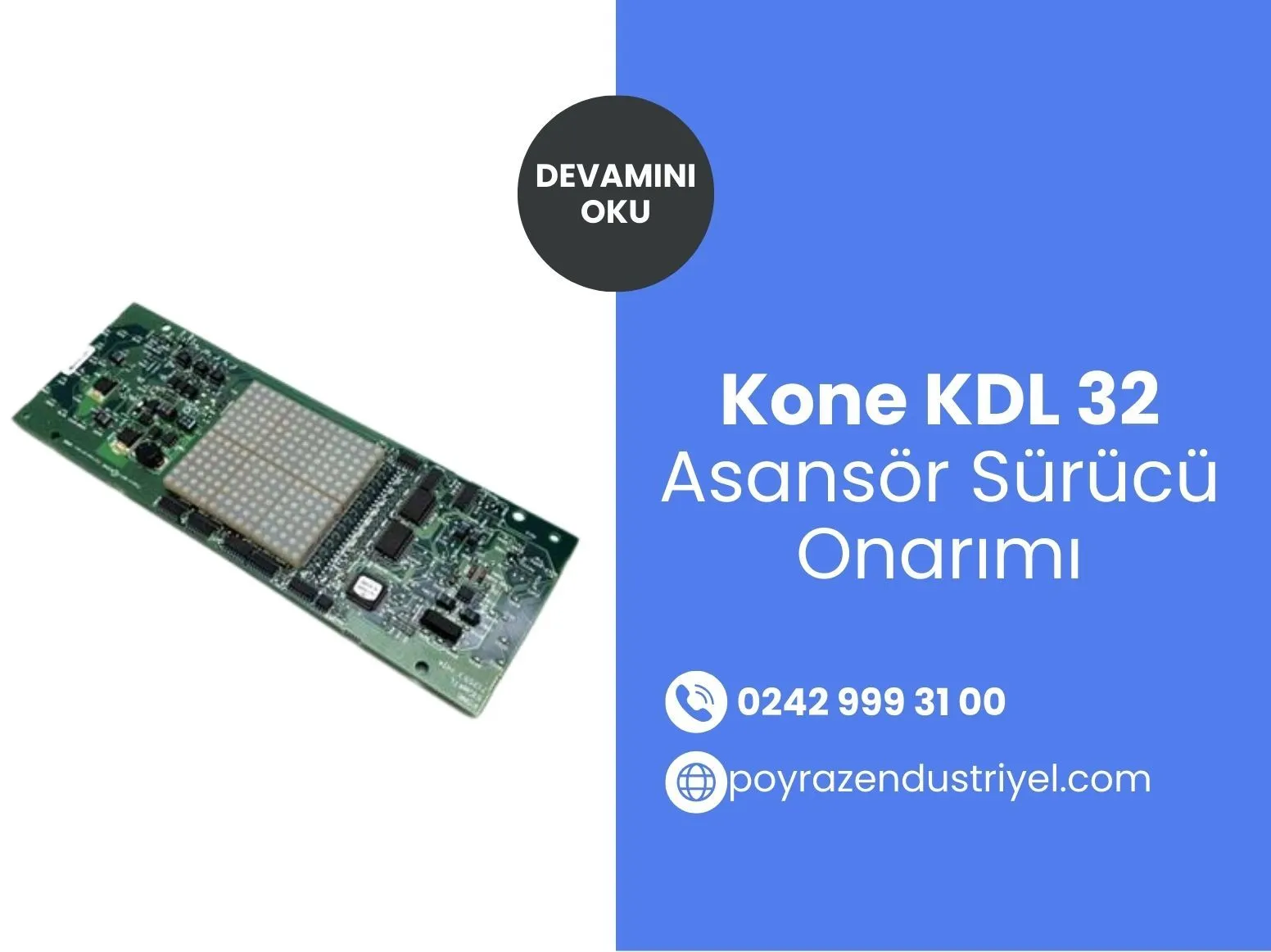 kone Kdl 32 Asansör Sürücü Onarımı